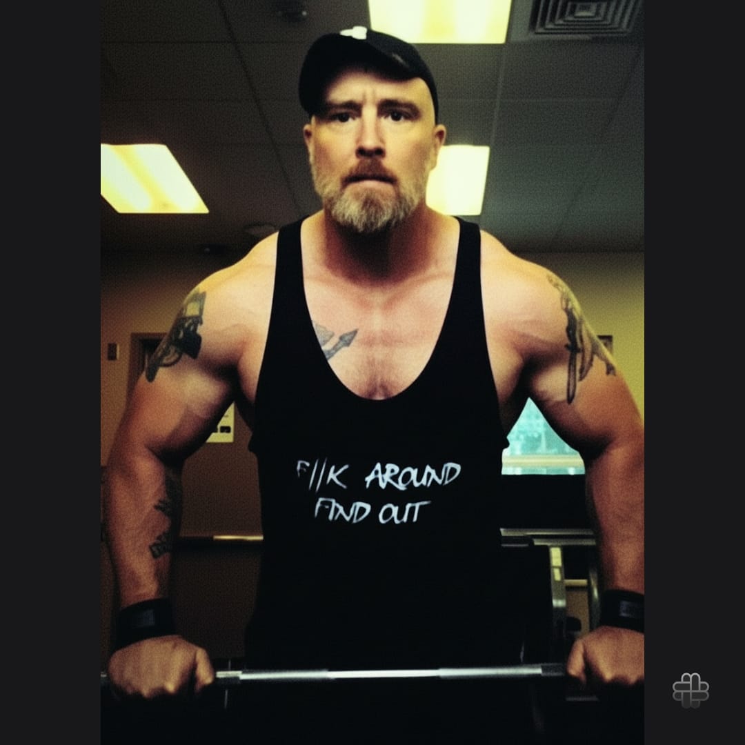 Customer photo review of Fk Around Find Out Tank Top