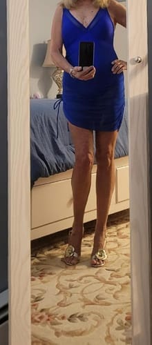 Customer photo review of Emoswim - Damen Badekleid Bauchweg Badeanzüge Schlankmachendes Transparentes Mesh Sarong-Wickelrock Bademode