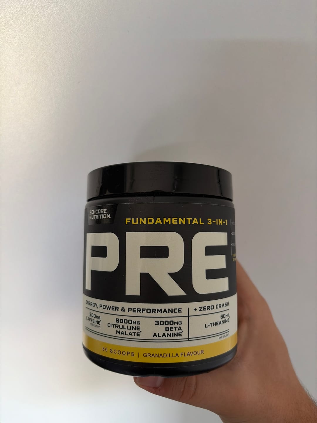 Customer photo review of Fundamental 3-in-1 PRE Granadilla - 300g | 60 scoops (New)