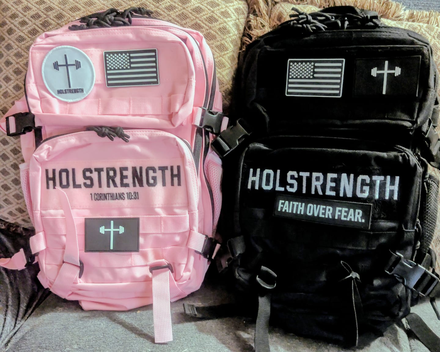 Customer photo review of HolStrength 45L Tactical Backpack
