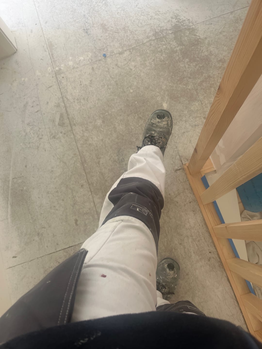 Customer photo review of Kerosene® Painters White/Grey Excel Trouser