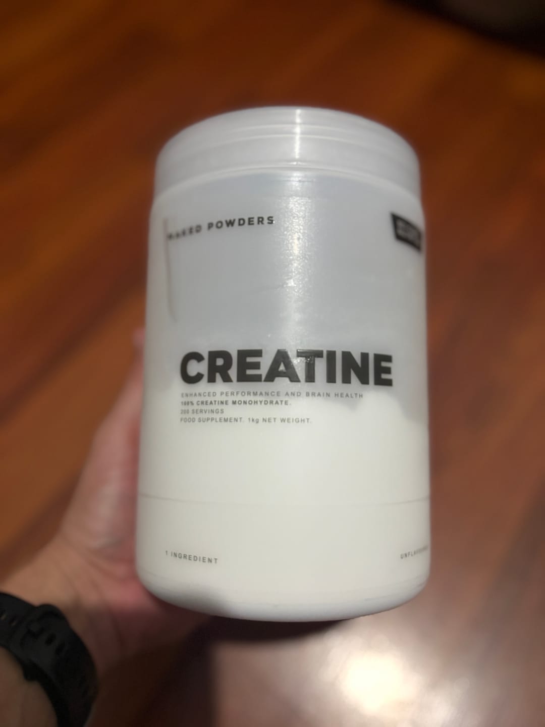 Customer photo review of NAKED CREATINE MONOHYDRATE - 1kg | 200 servings