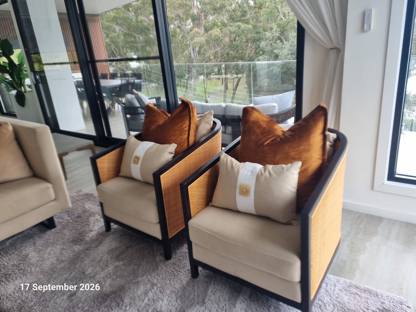 Customer photo review of Velvet Toffee Bespoke Handmade Euro Cushion