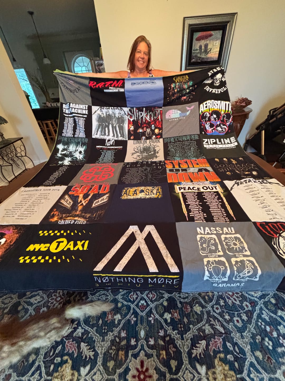 Customer photo review of Project Repat T-Shirt Quilt