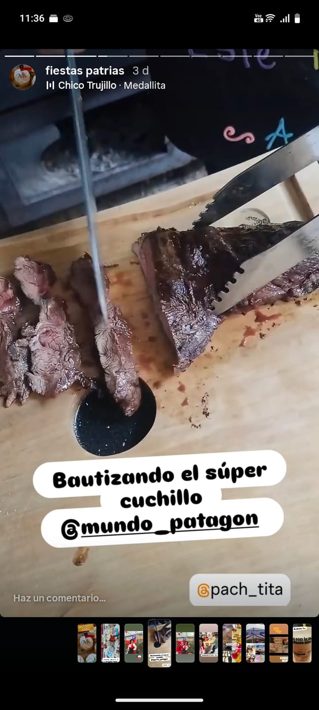 Customer photo review of Cuchillo Parrillero en Acero Alemán VIVA EL ASADO - PATAGÓN