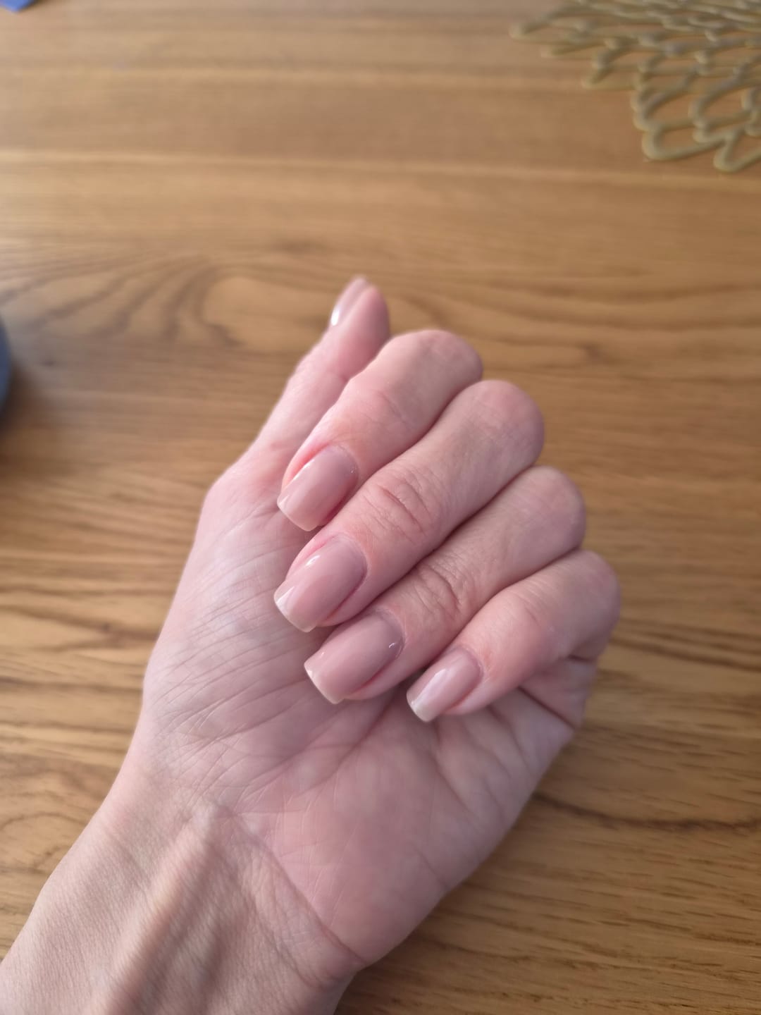 Customer photo review of Semilac Extend Care 5in1 801 Soft Beige UV Gel Polish 7ml - Builder Gel in a Bottle