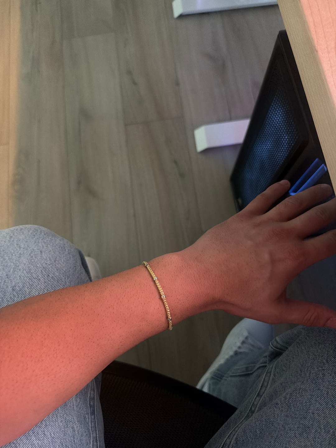 Customer photo review of The 18K Yogi Bracelet