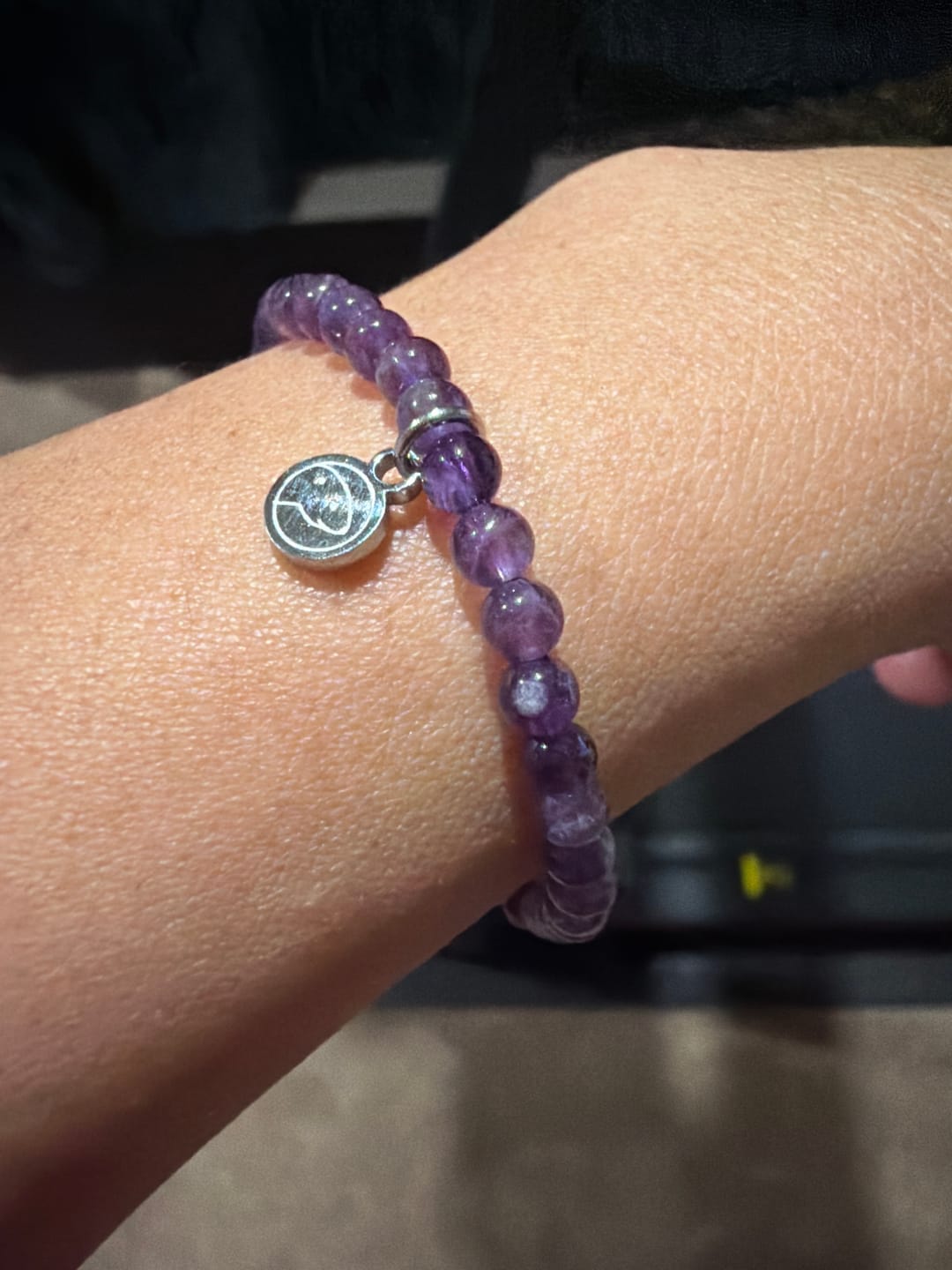 Customer photo review of Amethyst Bracelet Mini