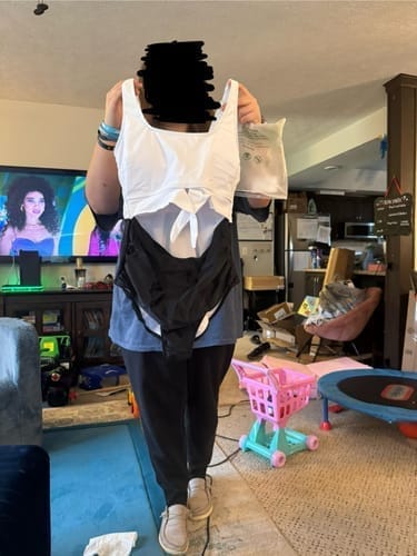 Customer photo review of Emoswim - Damen Badeanzug Bauchweg Schlankmachende Bademode Cut-Out Knoten-Bademode