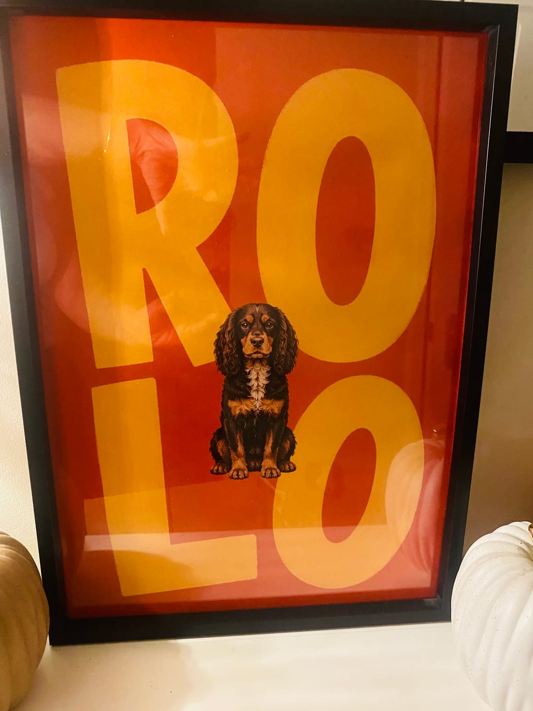 Customer photo review of Big Name - Personalised Poster