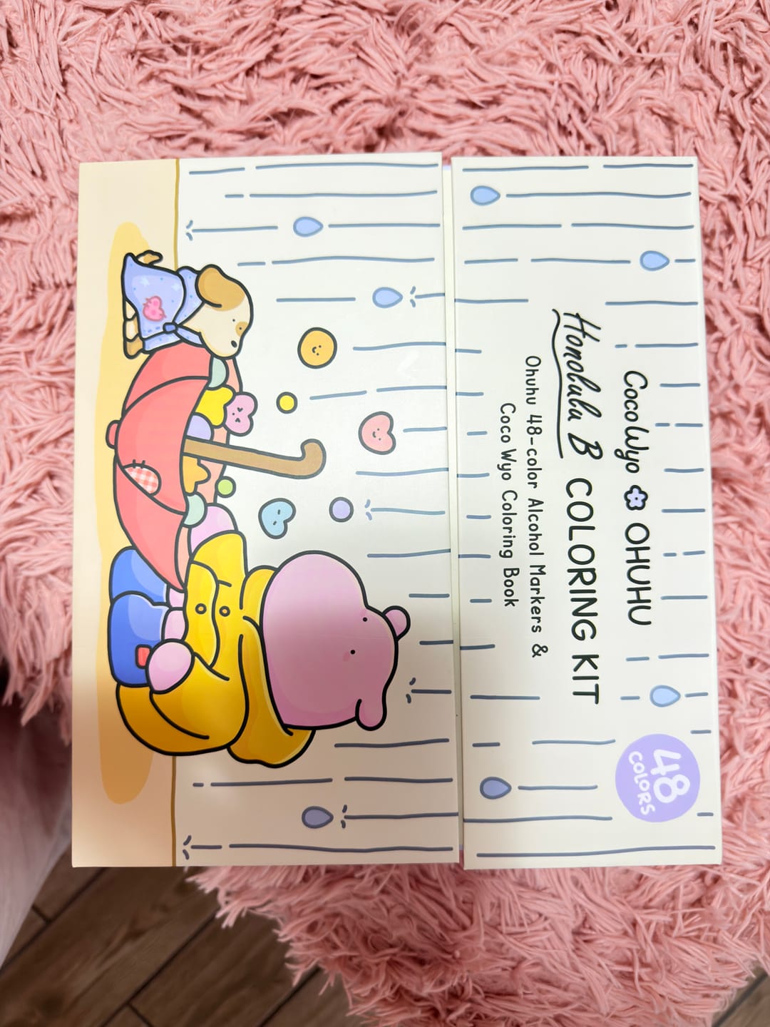 Customer photo review of Ohuhu x Coco Wyo Cozy Mood Coloring Kit, Honolulu B 48 Colors Alcohol Markers with Brush & Fine Dual Tips, Coloring Book with Mood Tracker Pages