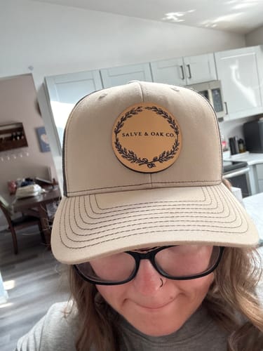 Customer photo review of Richardson 112 Custom Leather Patch Hats