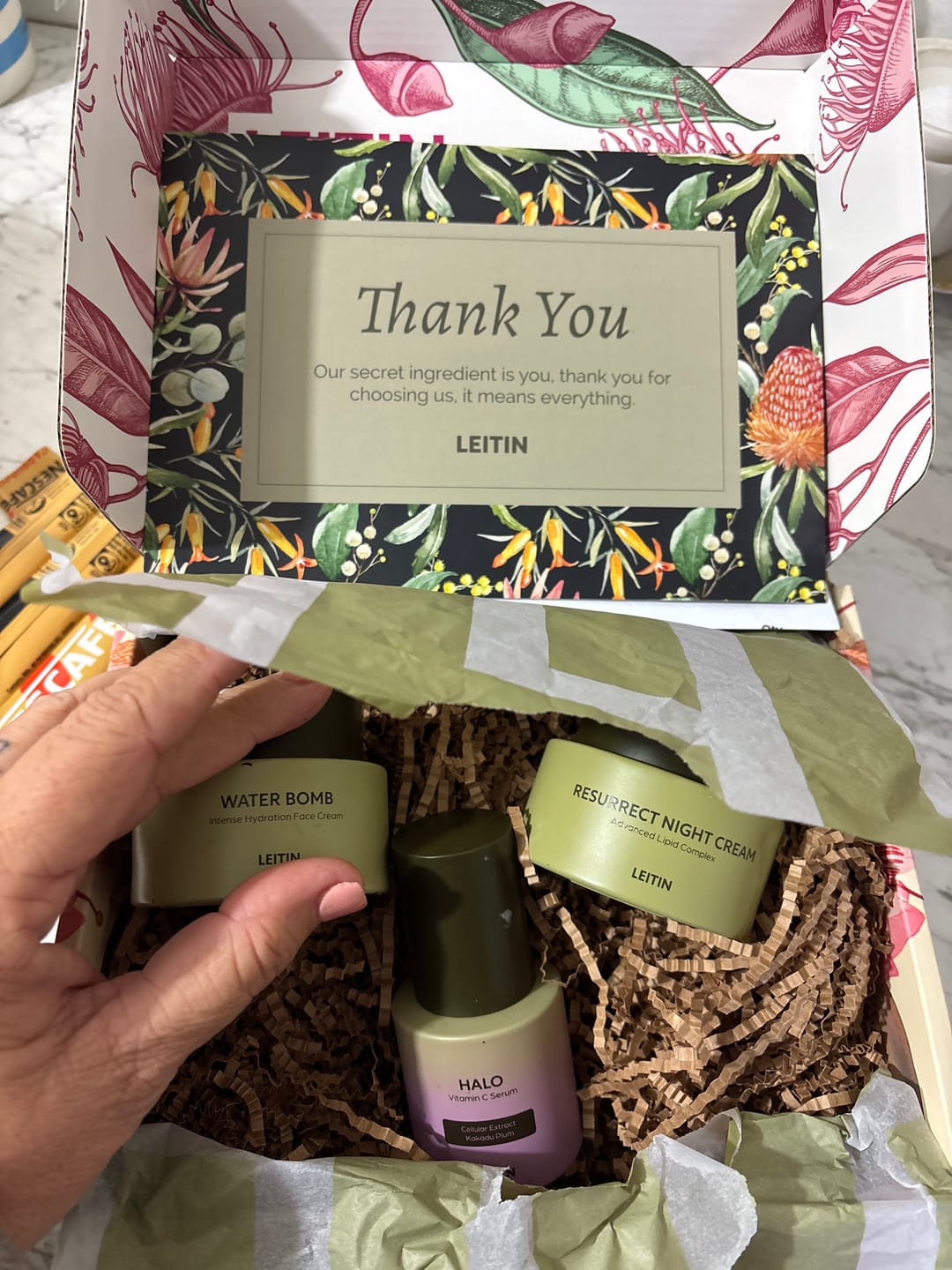 Customer photo review of Resurrect Night Cream
