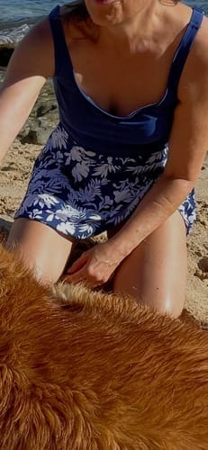 Customer photo review of Emoswim - Tankini Badeanzug für Damen Bauchweg Zweiteilige Bademode High Waist Tanktop mit Baderock