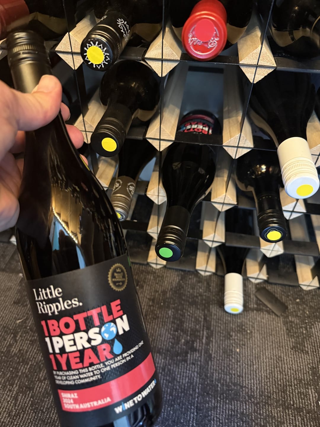Customer photo review of Zero Sugar Rosé – Vegan Australian Wine | 6 Pack