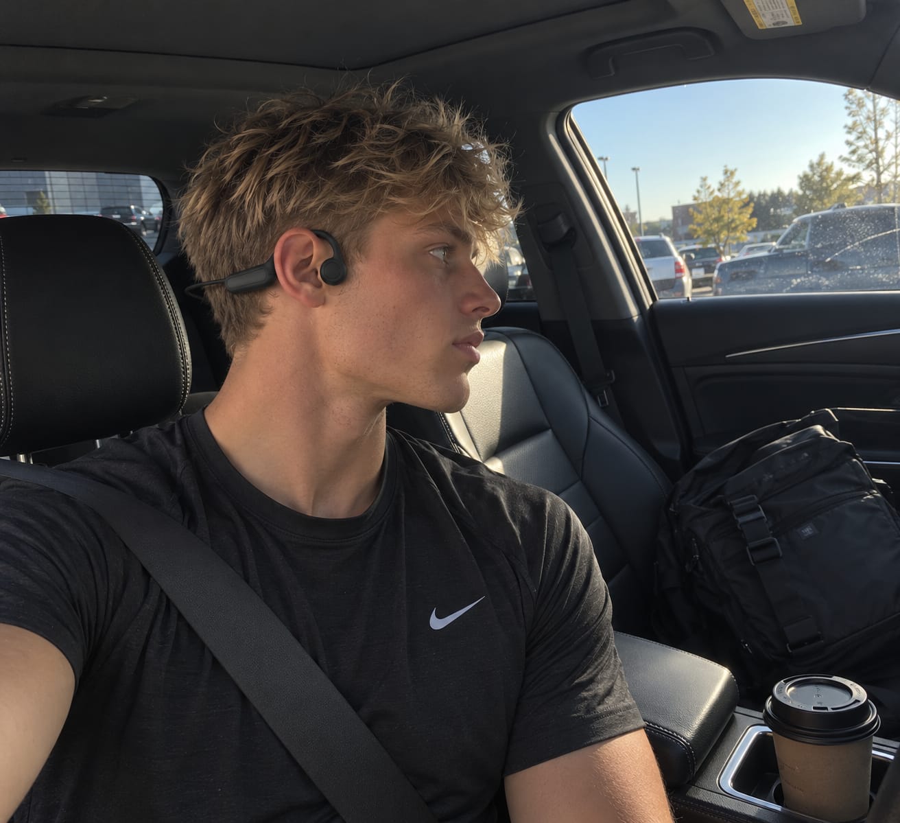 Customer photo review of Sona Open-Ear Headphones
