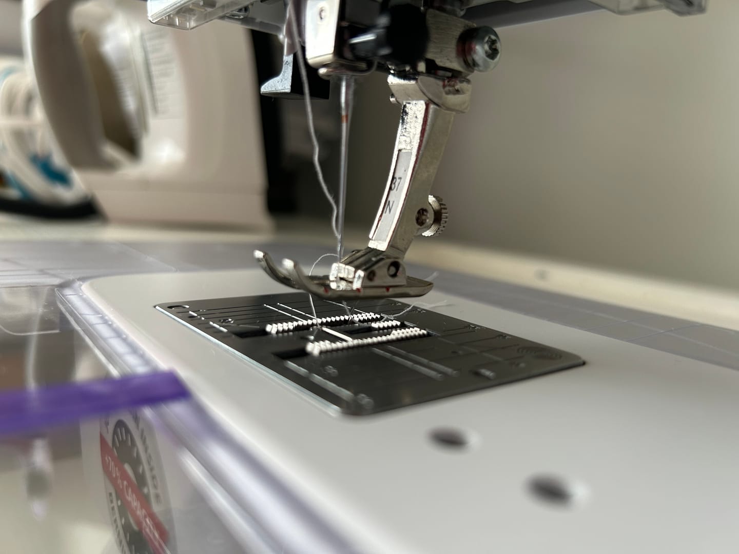 Customer photo review of #37N - 1/4" Patchwork Presser Foot, Bernina