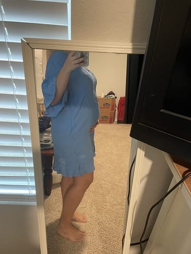 Customer photo review of Emoswim - Transparentes Häkelmuster Asymmetrisches Cover-Up