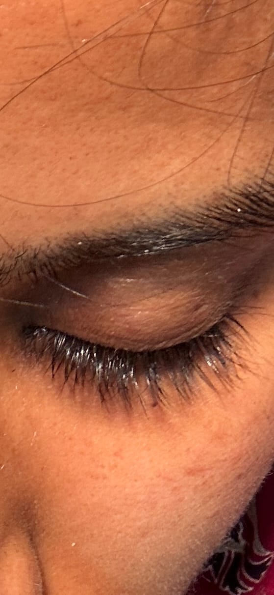 Customer photo review of LASH GROWTH SERUM