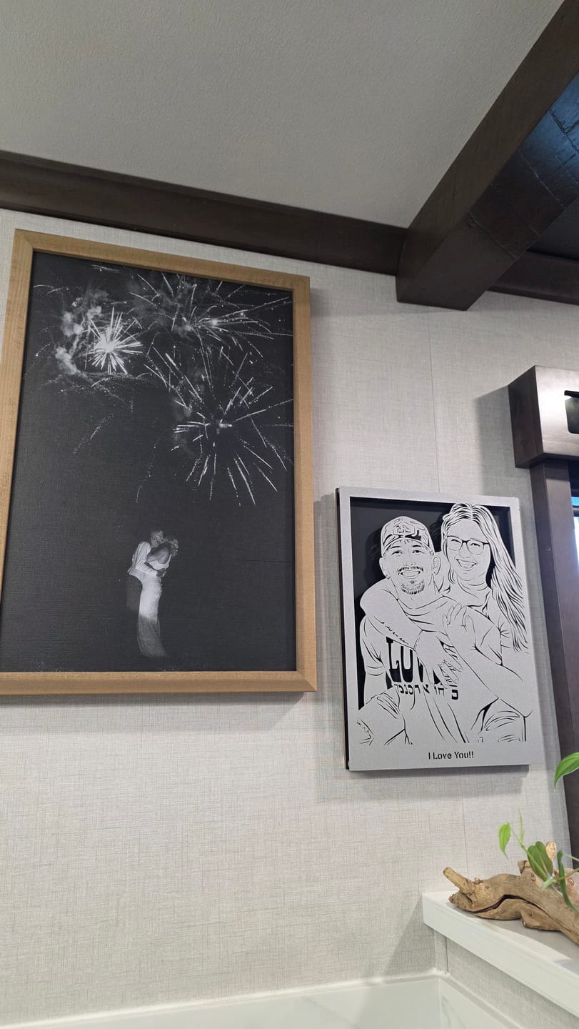 Customer photo review of Custom Metal Portrait