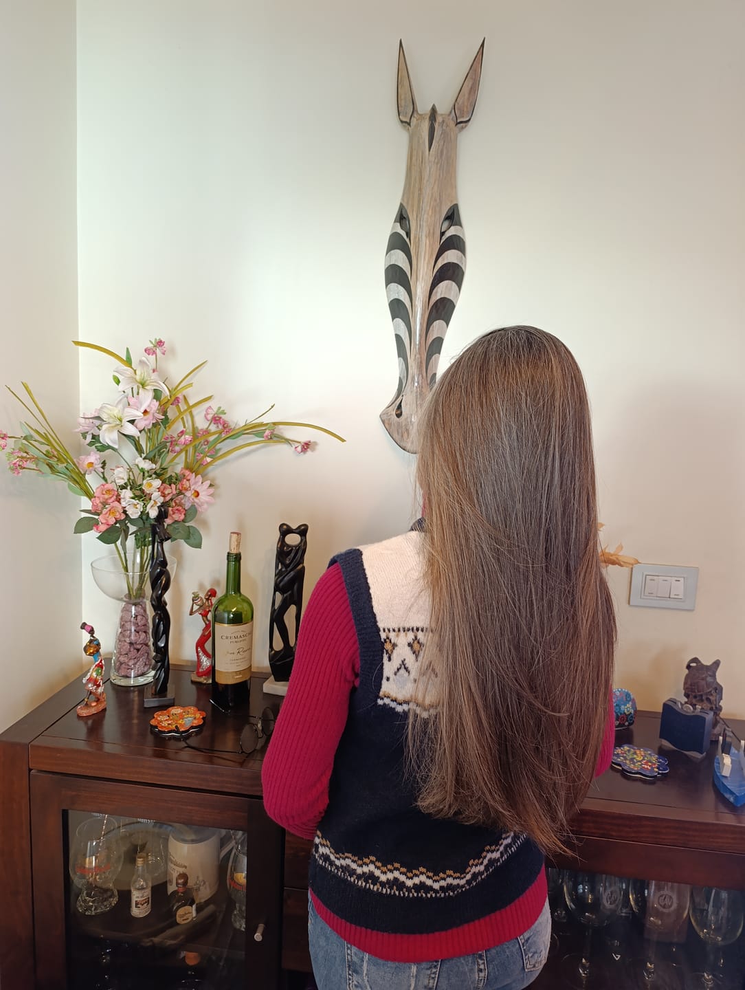 Customer photo review of Shampoo Reparador Antioxidante para Cabello Dañado