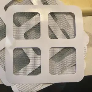 Customer photo review of Protezione Anti-Intasamento Filtro Scarico Doccia Adesivo 12pz