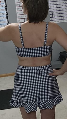 Customer photo review of Emoswim - Damen High-Waist Bikini-Set Bauchweg Baderock Zweiteiliger Badeanzug