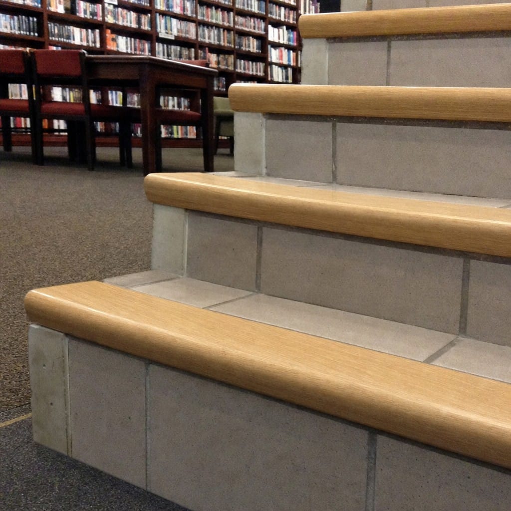 Customer photo review of Solid Oak Stair Nosing - Bullnose Trim for 14mm & 20mm Wood Floors