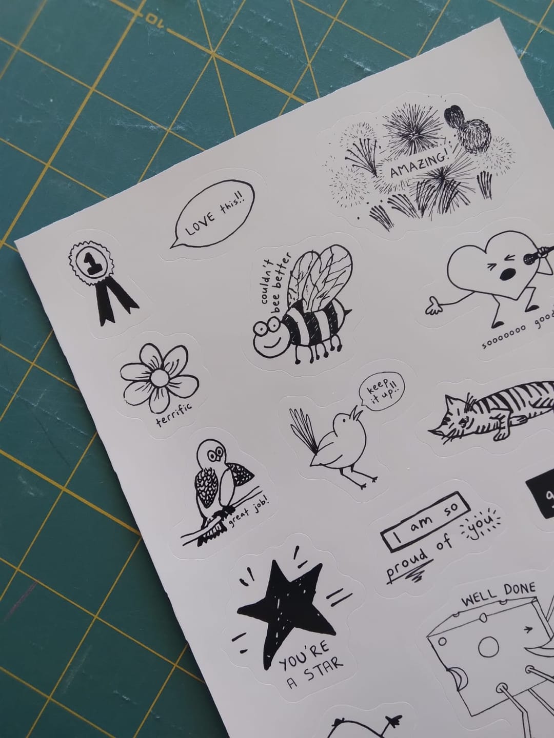 Customer photo review of Custom Sticker Sheets