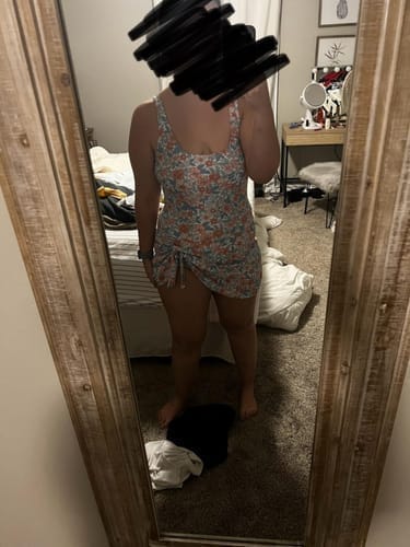 Customer photo review of Emoswim - Badekleid Badeanzüge für Damen Bauchweg Badekleider Rock Bademode