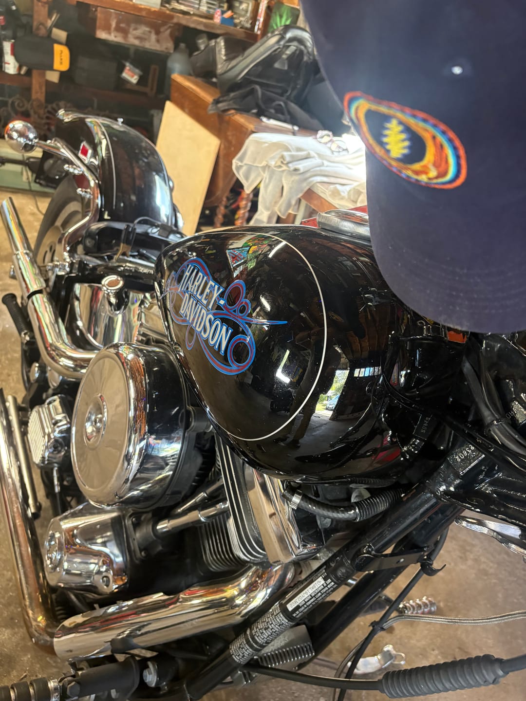 Customer photo review of Grateful Dead Sunshine Steal Your Face Cap