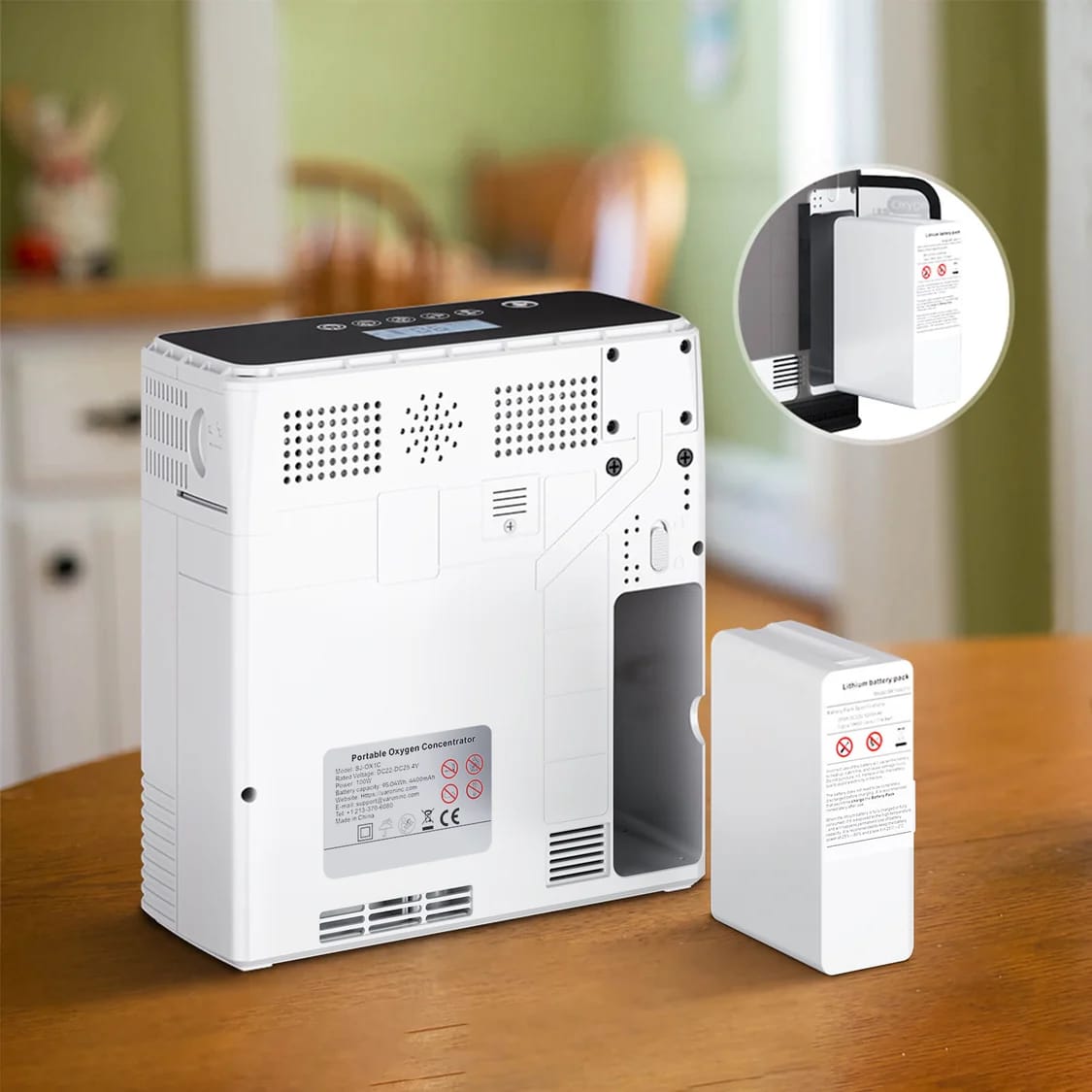 Customer photo review of 24V austauschbare Lithium-Ionen-Batterie Sauerstoffkonzentrator Zubehör VP-6