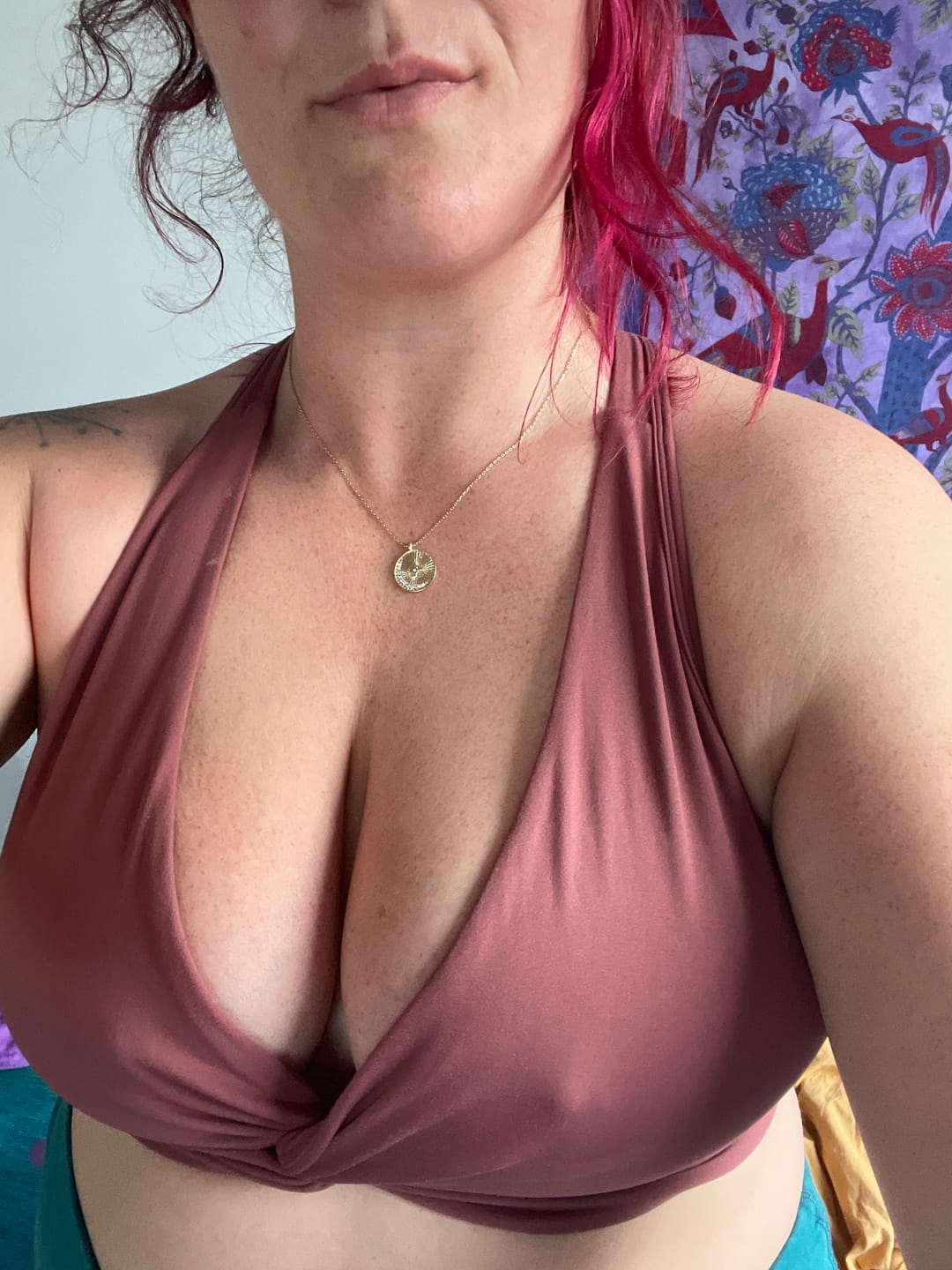 Customer photo review of The Sporty Bra - Mauve Taupe