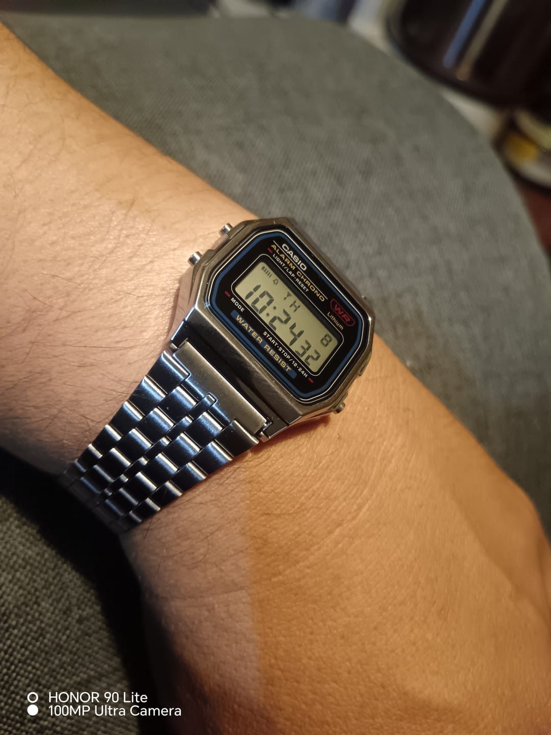 Customer photo review of Reloj Casio Vintage A159WA-N1DF Plateado MADE IN JAPAN