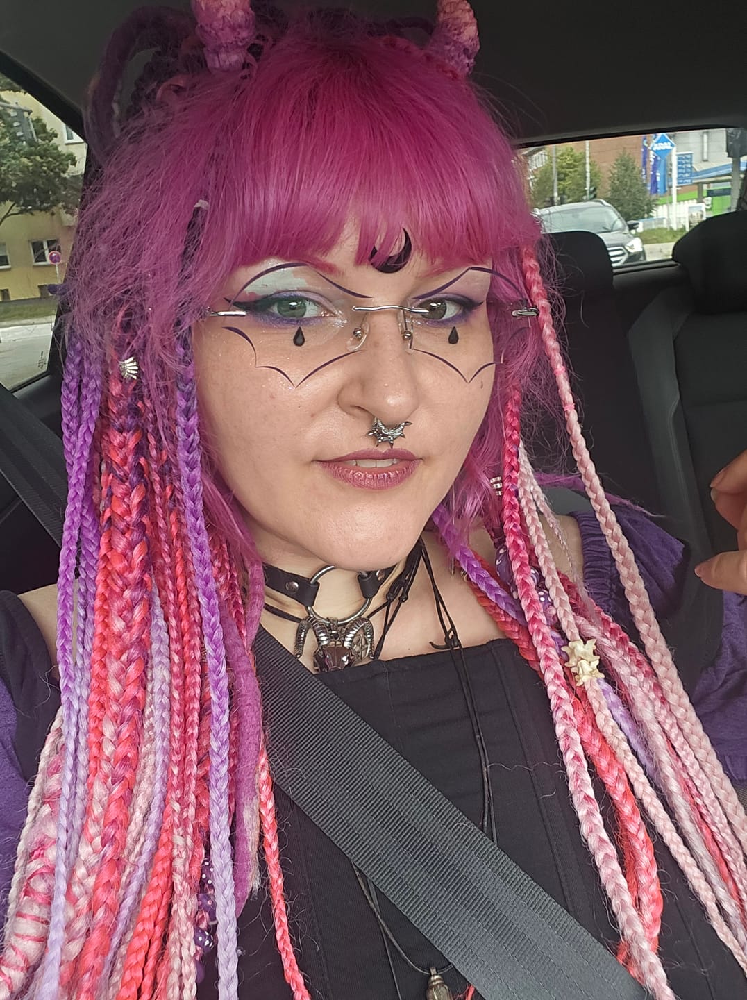 Customer photo review of Batty Eyeglasses