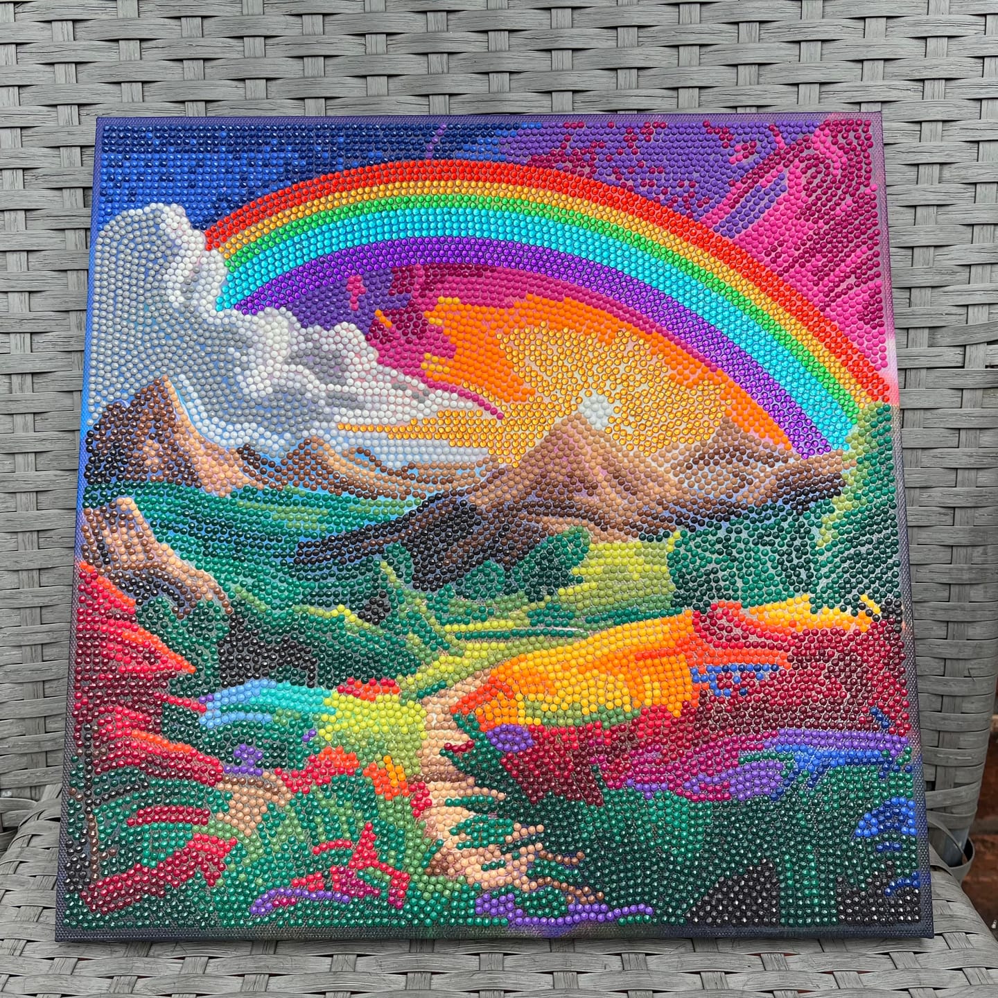 Customer photo review of Ethereal Escape Crystal Art Canvas Kit 30x30cm