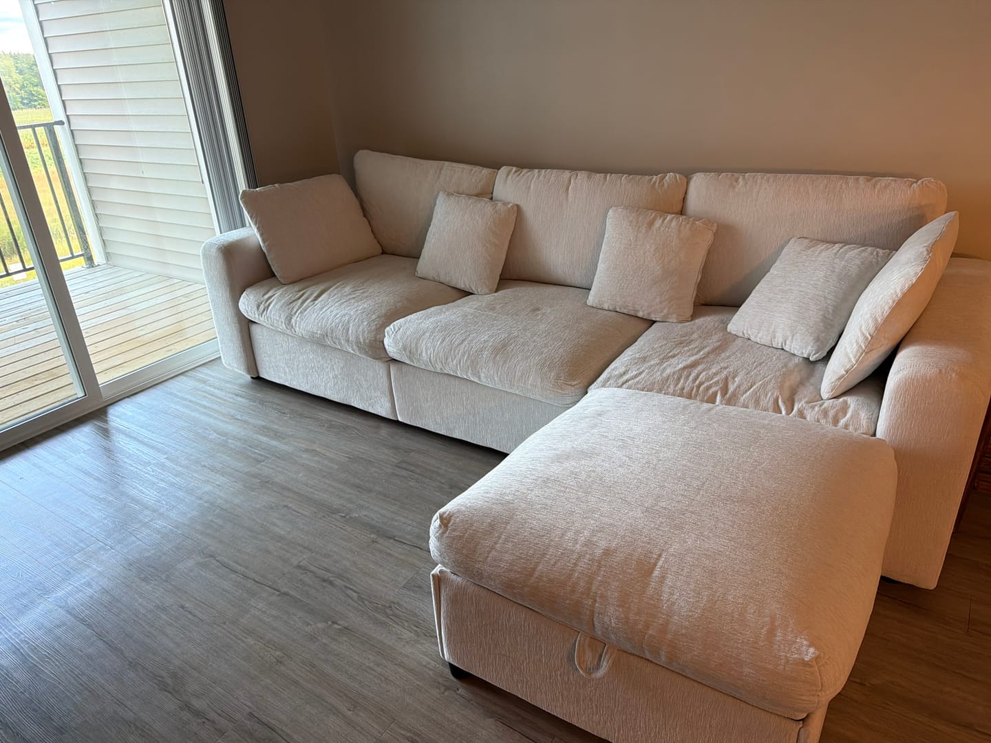 Customer photo review of Grand Cloud Modular Sectional Sofa