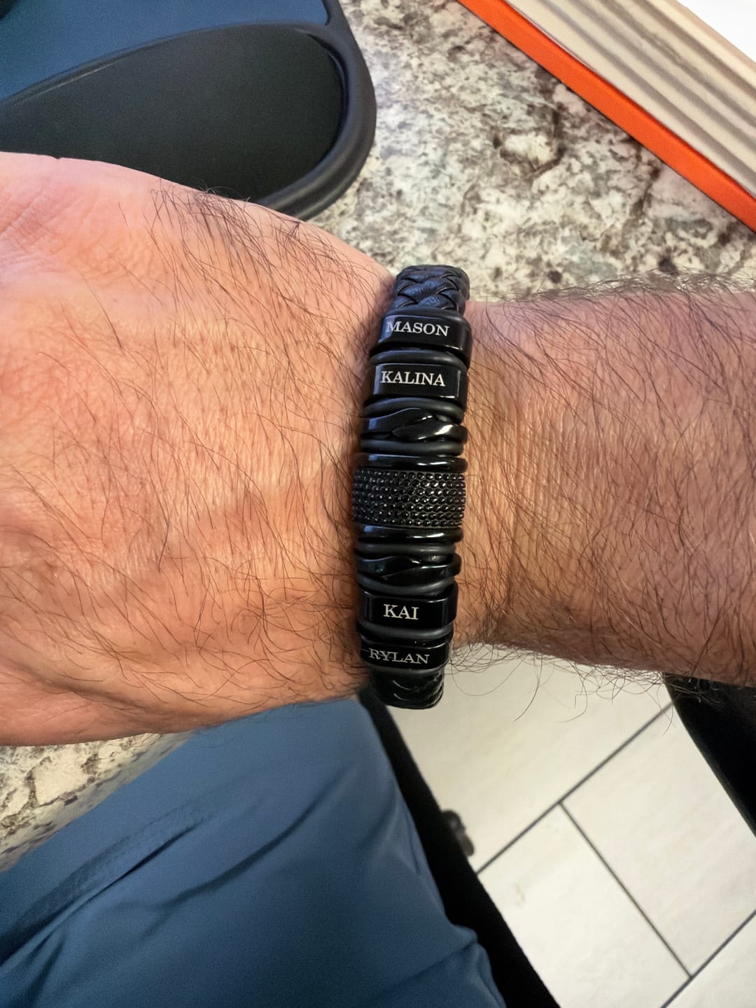 Customer photo review of Bracelet: Black