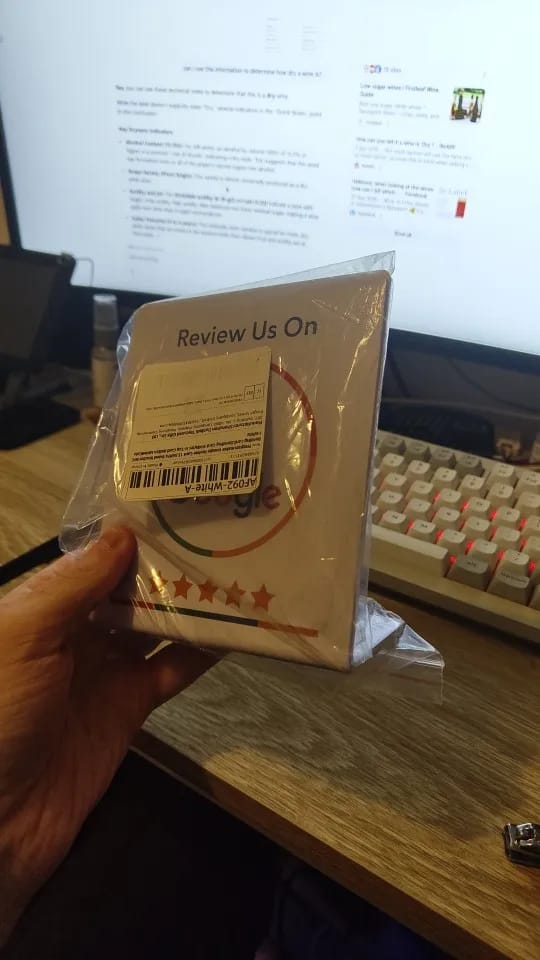 Customer photo review of Placa NFC - Google Reviews