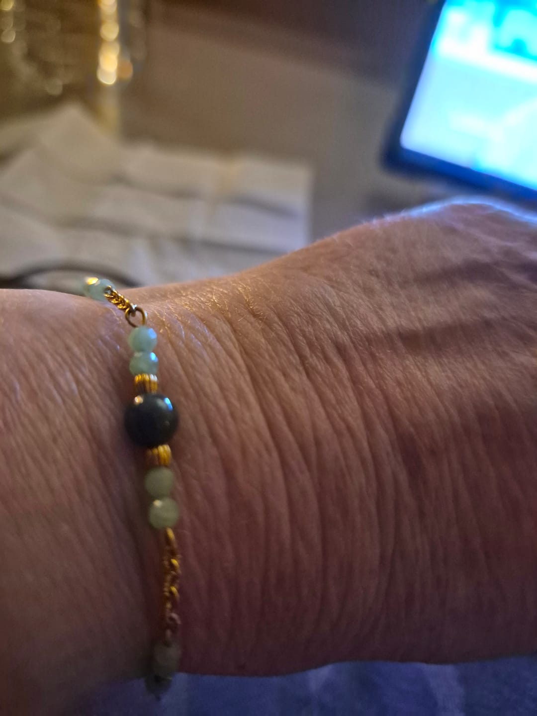 Customer photo review of GALIA - Bracelet en Jade vert