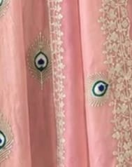 Customer photo review of Baby Pink Silk Embroidered Anarkali Gown