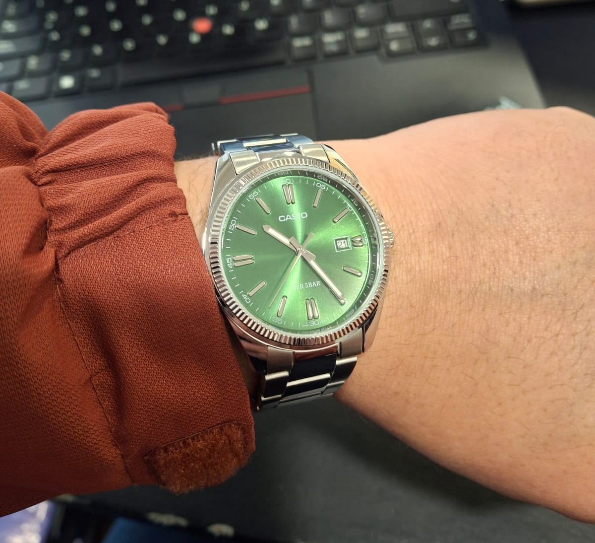 Customer photo review of Reloj Casio Análogo MTP-1302D-3AJF Verde 38,5mm JDM