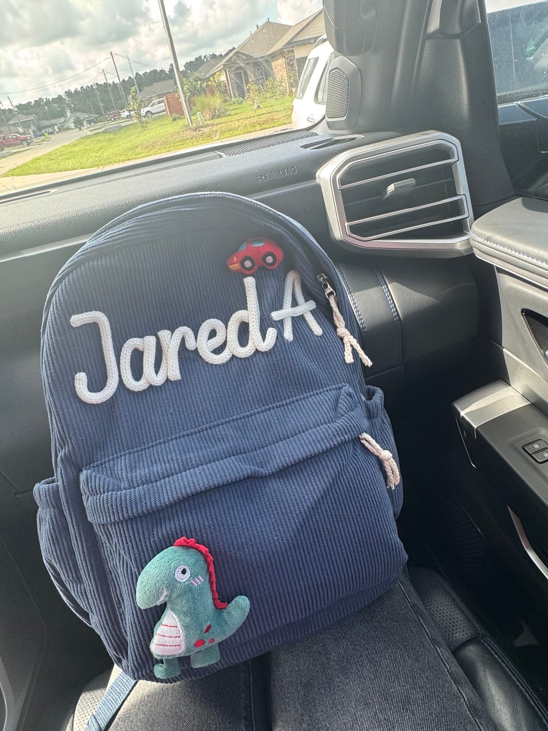 Customer photo review of K&C - Personalized Knitted Backpack