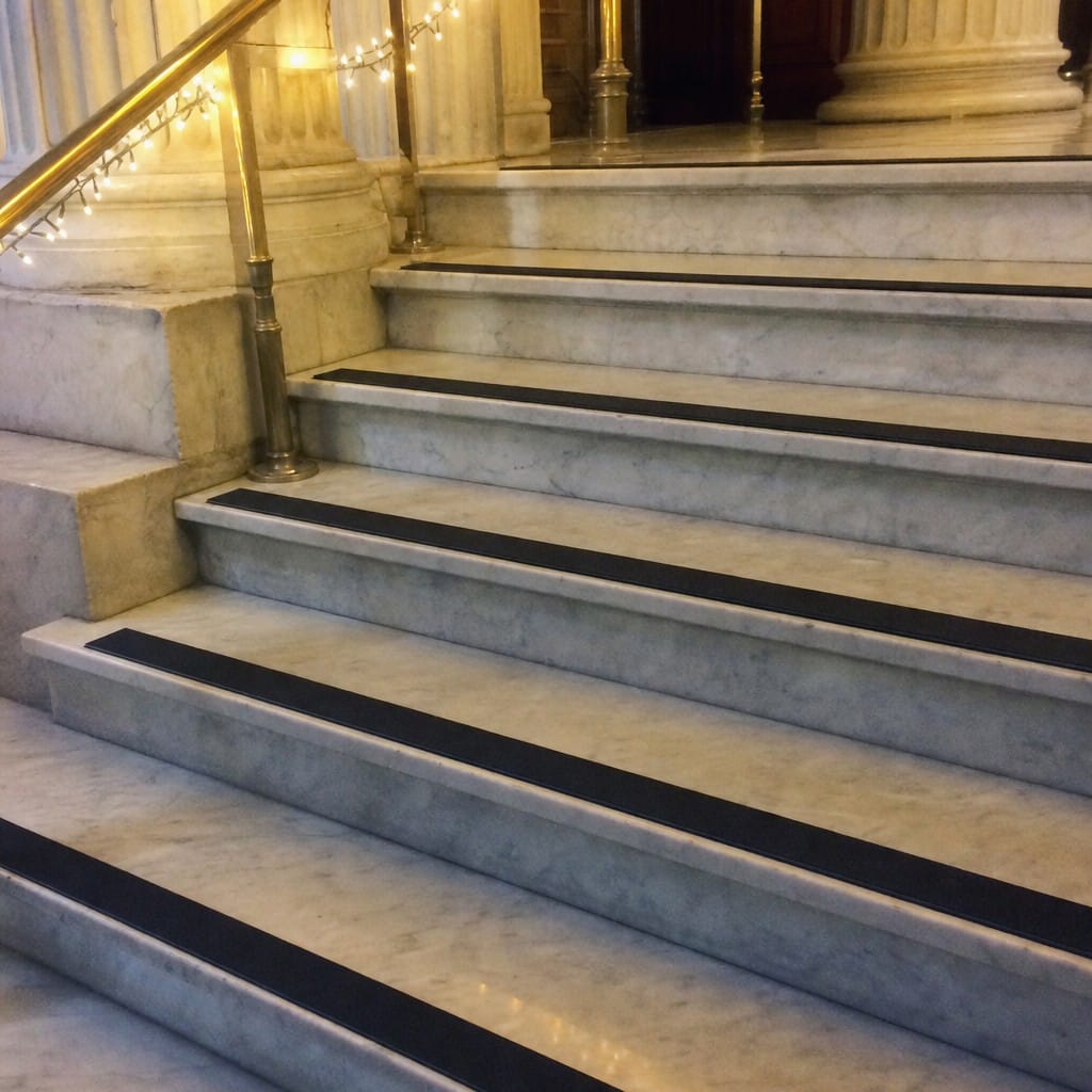 Customer photo review of Dovetail Non-Slip Stair Tread Insert Cut to Any Size
