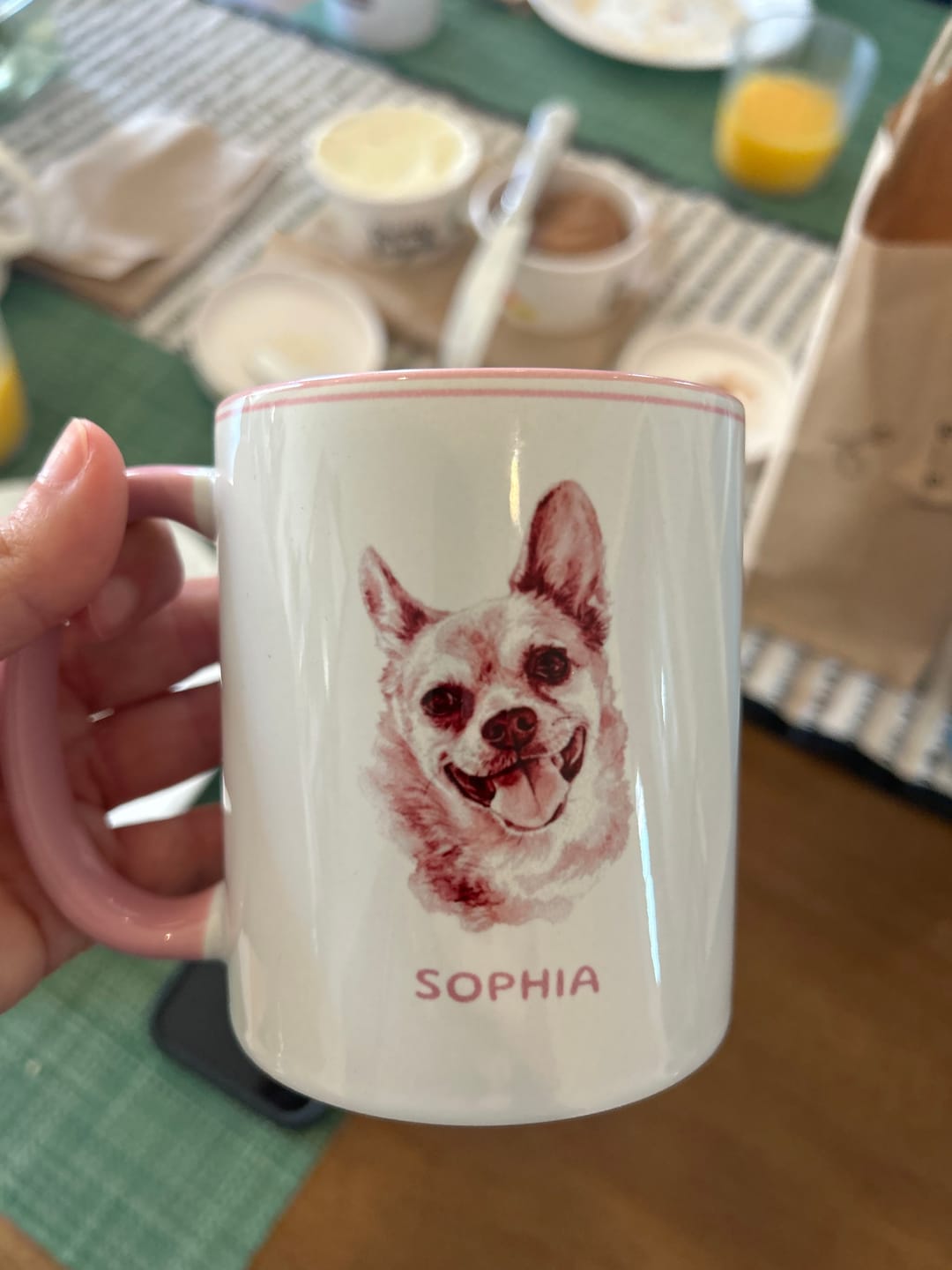 Customer photo review of Heritage Ink Pet Mug