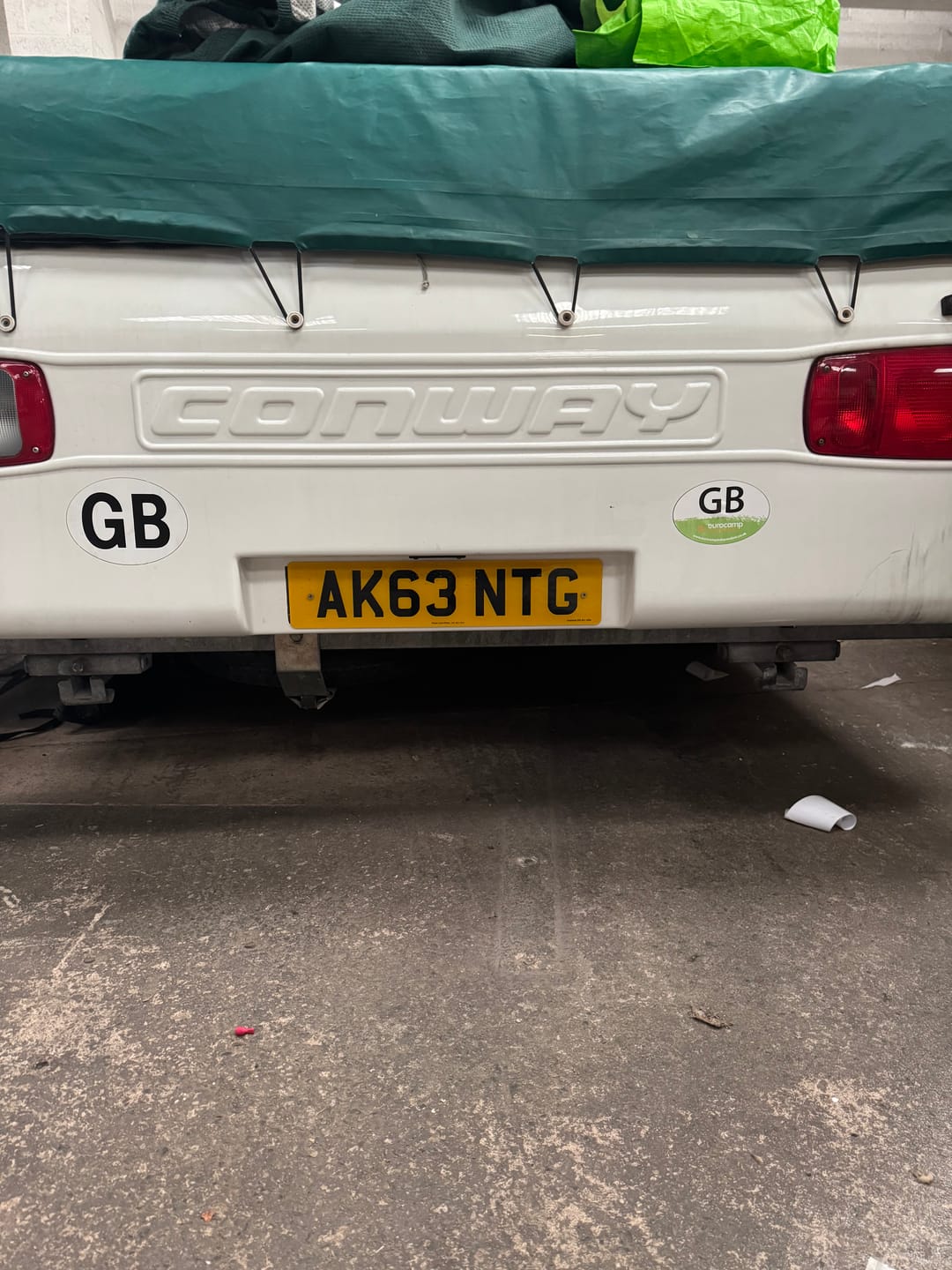Customer photo review of Standard UK Acrylic Number Plate - 520mm x 111mm