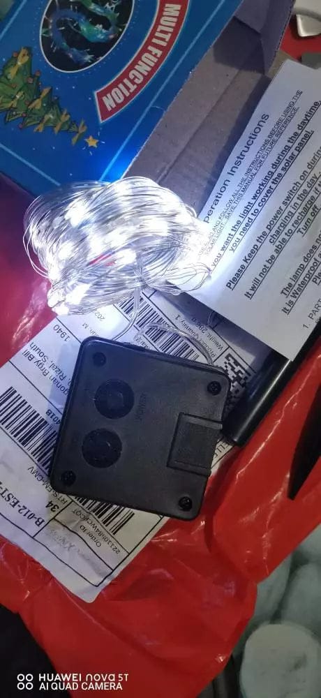 Customer photo review of StarryNight™ Solar Christmas Fairy Lights