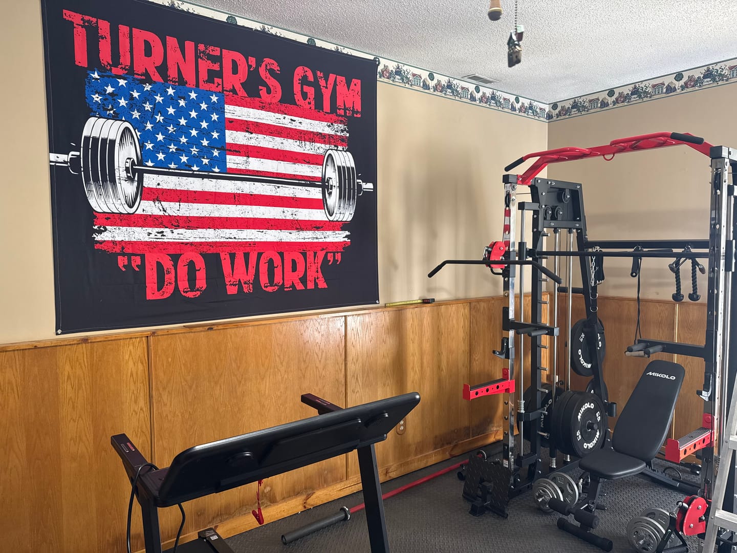 Customer photo review of Gym Flag One Nation Under The Bar 11227