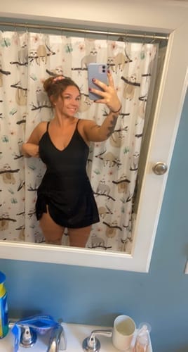 Customer photo review of Emoswim - Damen Bauchweg Slim Fit Badeanzug