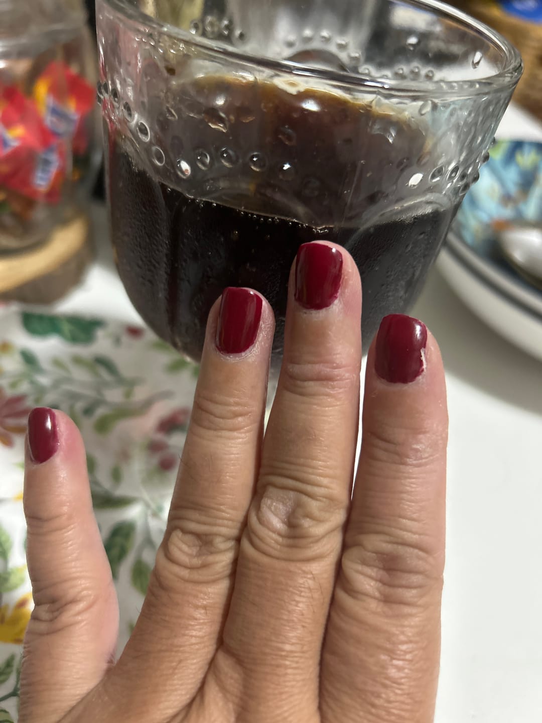 Customer photo review of Smalto Semipermanente LCI -  Rosso scuro